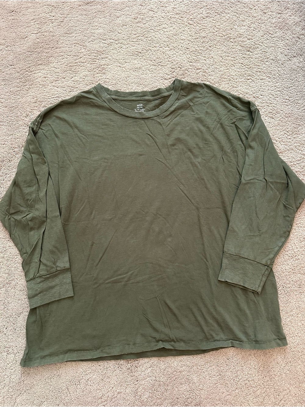 aerie Long Sleeve Boyfriend Crew Tee